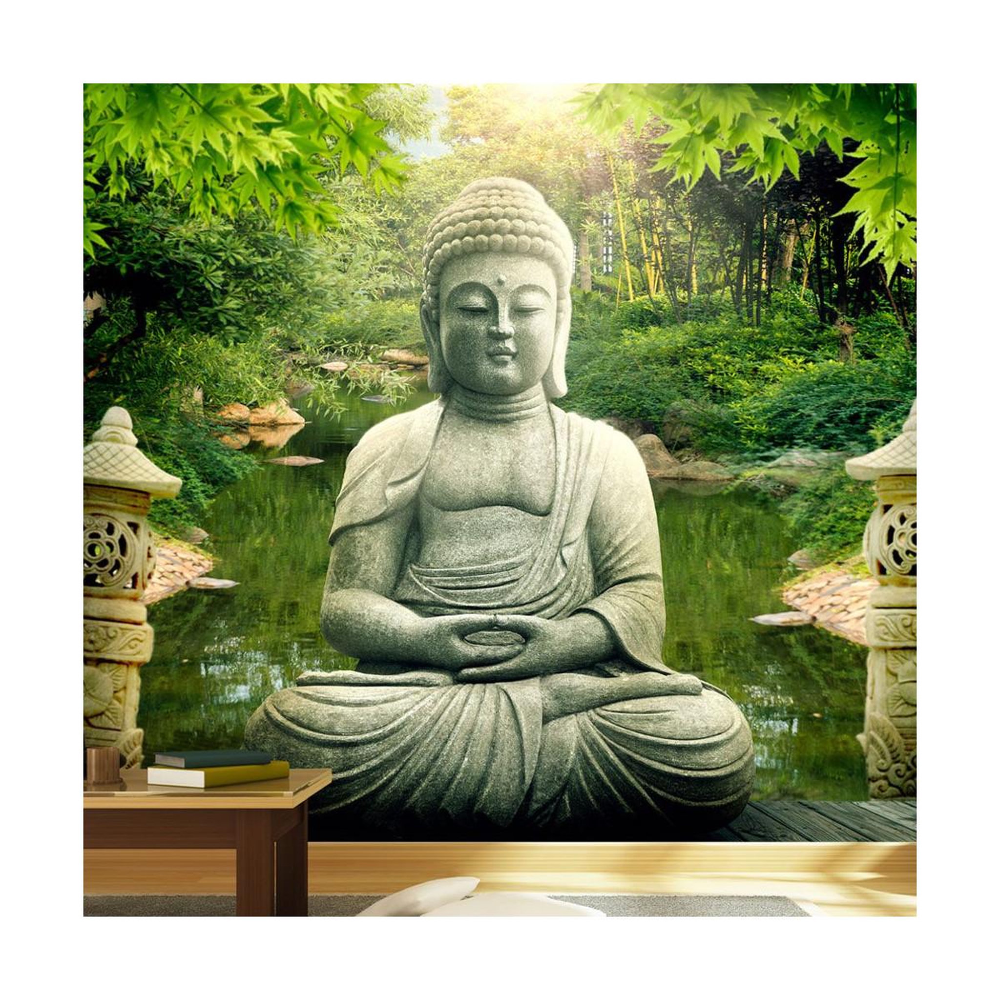 Paris Prix Papier peint  buddha's garden. Coloris disponibles : Multicolore
