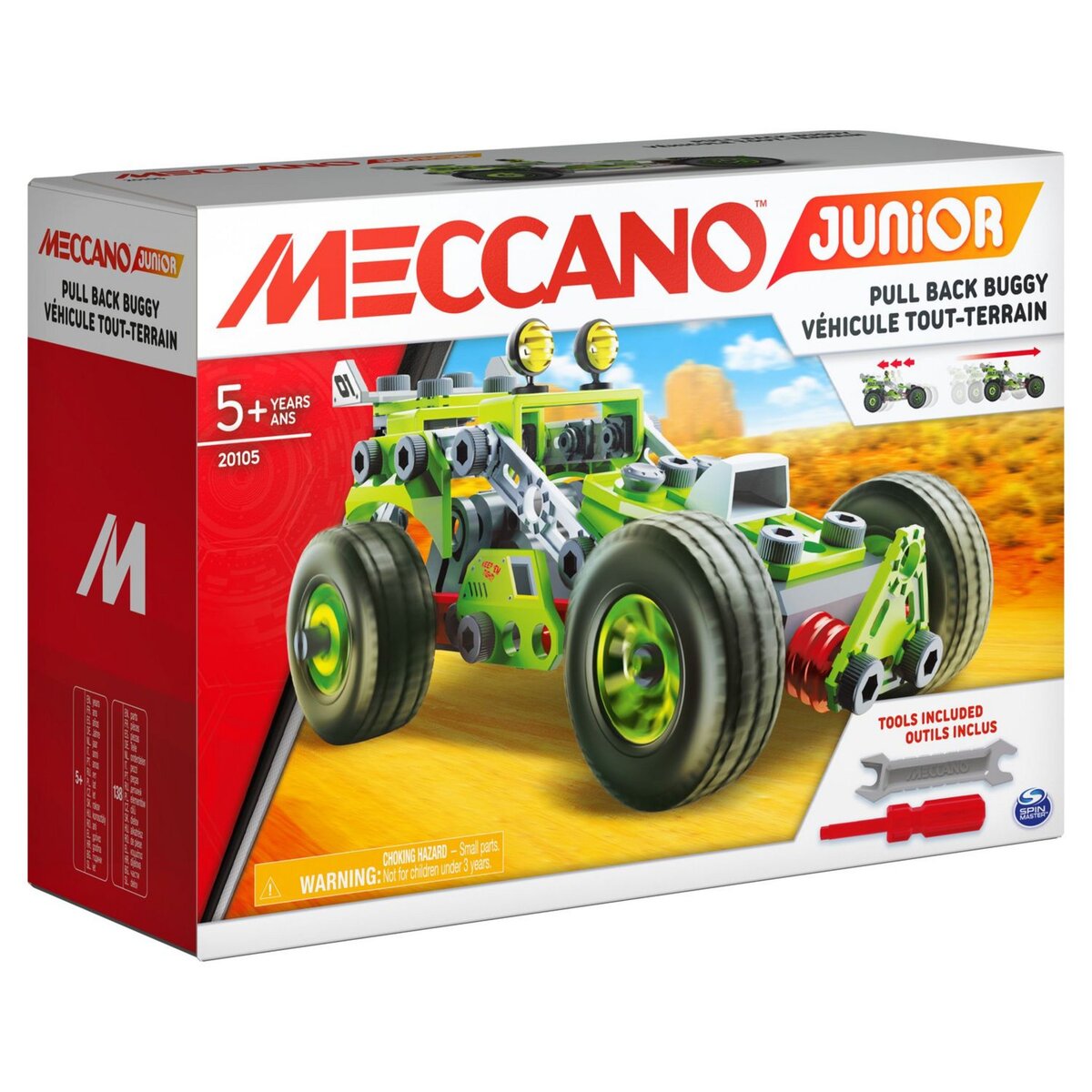 SPIN MASTER Ma voiture à rétro-friction Meccano Junior