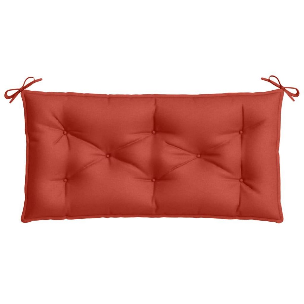 VIDAXL Coussin de banc de jardin rouge melange 100x50x7 cm tissu