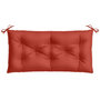 Voir la diapositive 4 : VIDAXL Coussin de banc de jardin rouge melange 100x50x7 cm tissu