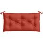 Voir la diapositive 4 : VIDAXL Coussin de banc de jardin rouge melange 100x50x7 cm tissu