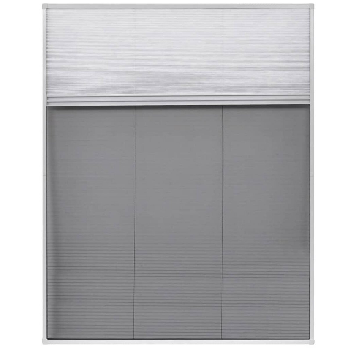 VIDAXL Moustiquaire plissee pour fenetre et store Aluminium 80 x 100cm