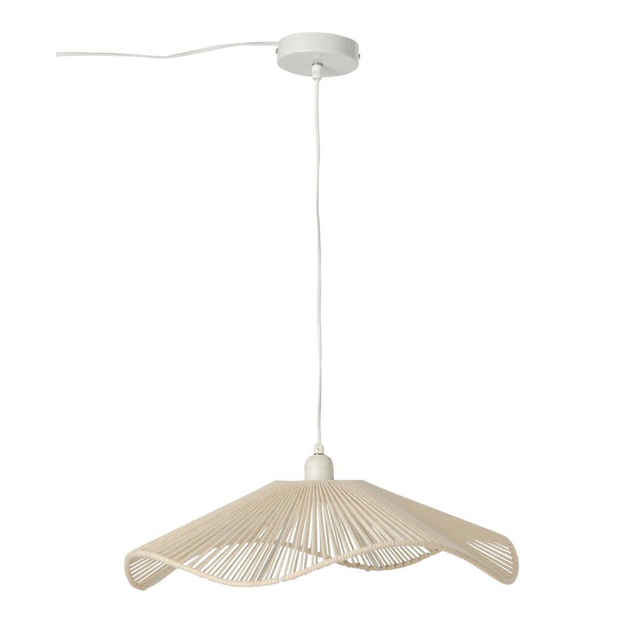 J-LINE Suspension en Lin  Ivan  49cm Beige