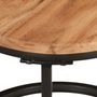 Voir la diapositive 5 : VIDAXL Tables gigognes 3 pcs bois massif d'acacia