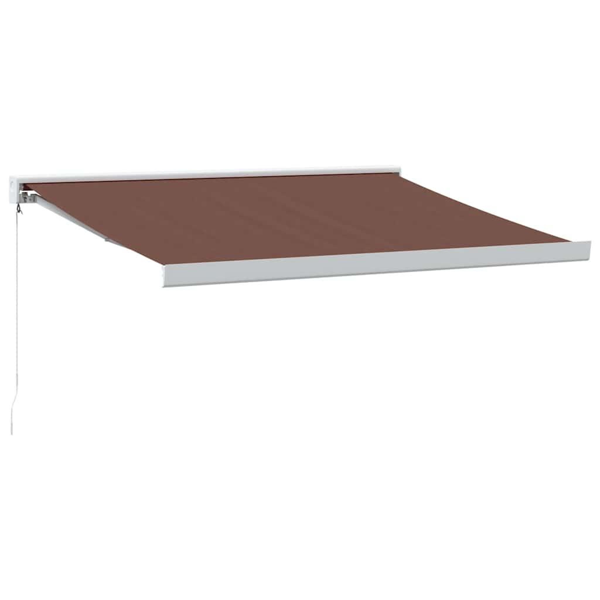 Voir la diapositive 2 : VIDAXL Auvent manuel retractable marron 300x250 cm