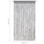Voir la diapositive 6 : VIDAXL Rideau en macrame Anthracite 140x240 cm Coton