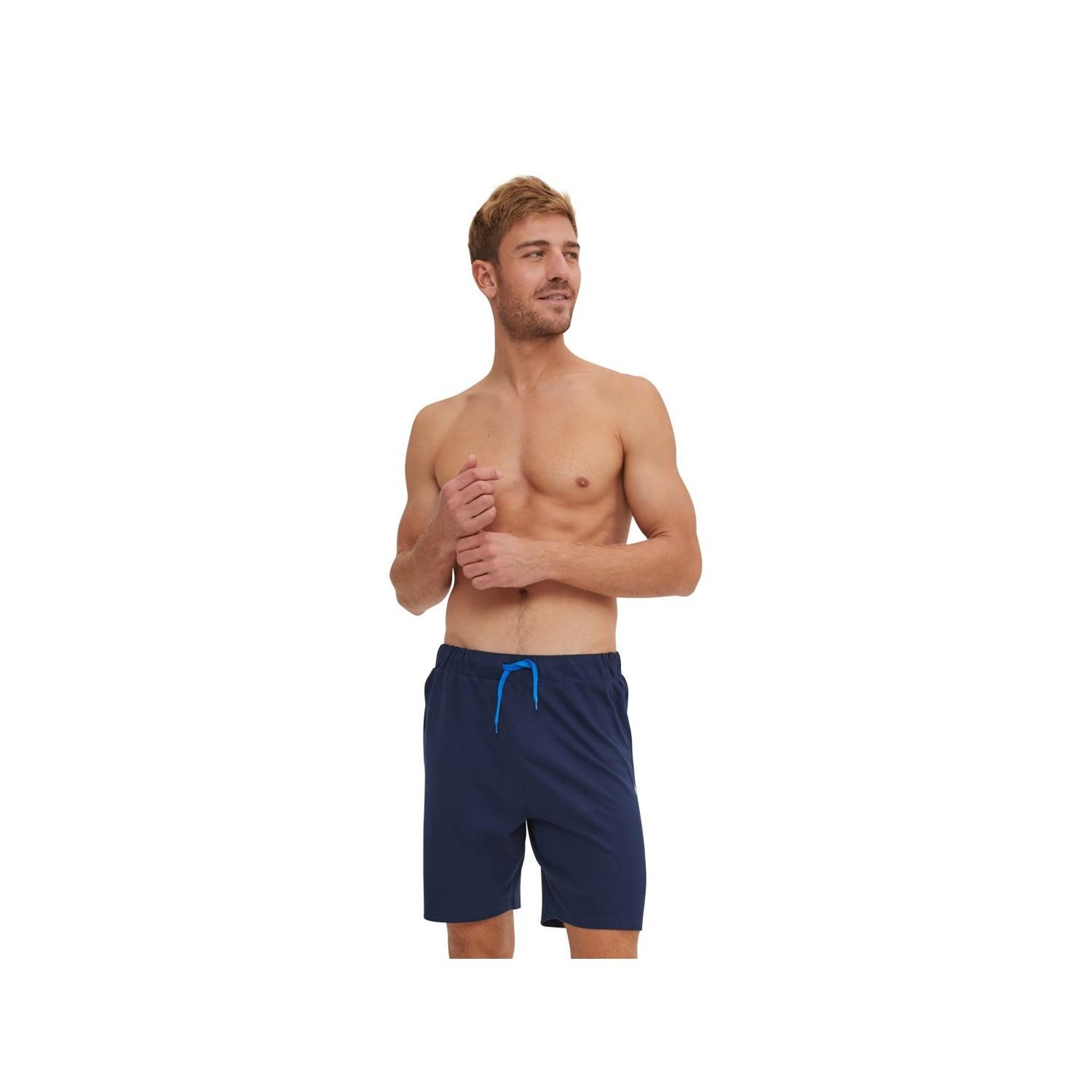 Voir la diapositive 3 : SERGE BLANCO Ensemble pyjama court tshirt col v homme en coton