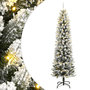 Voir la diapositive 1 : VIDAXL Sapin de Noël artificiel 300 LED et neige floquee 240 cm
