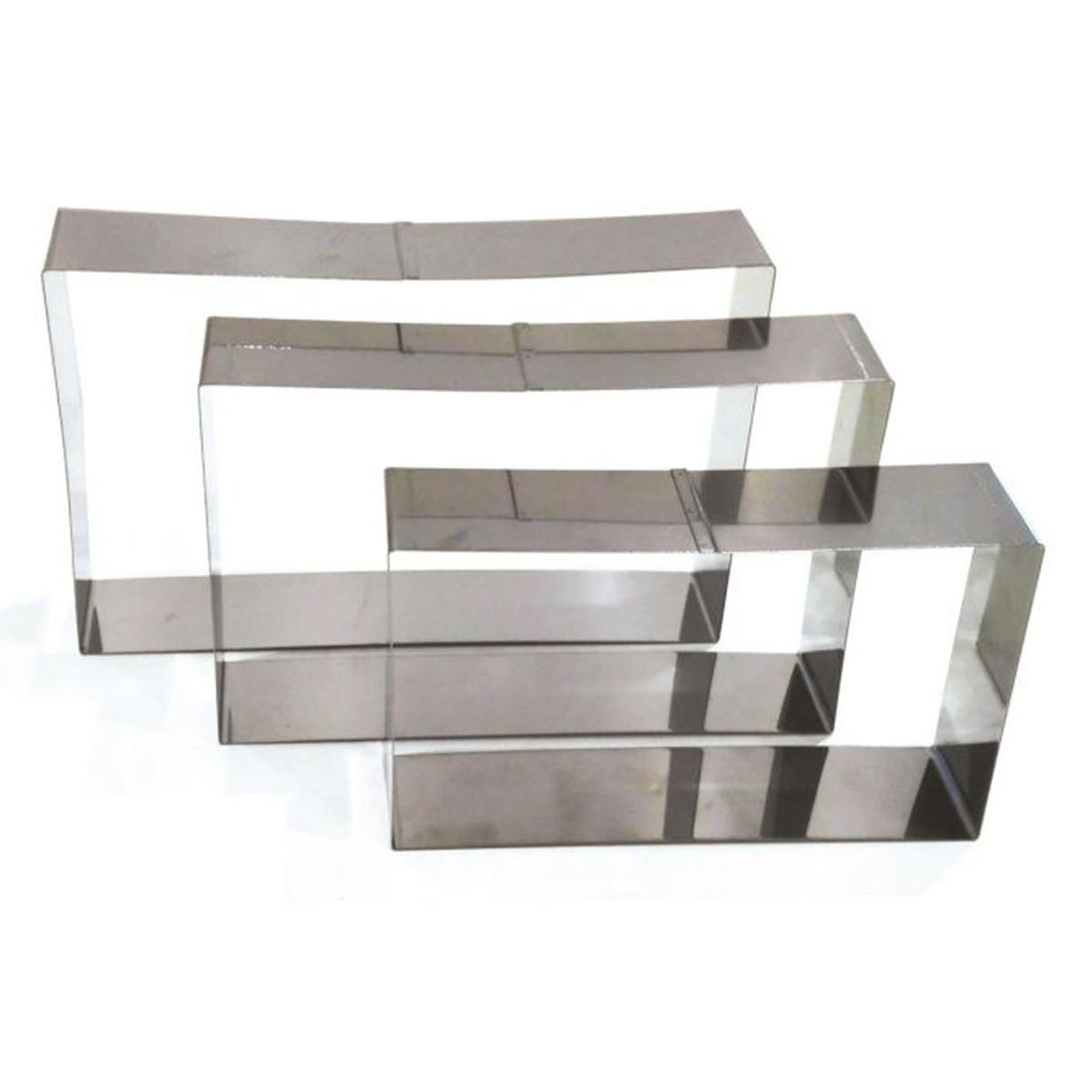 Voir la diapositive 1 : Lily Cook Lot de 3 cadres de pâtisserie  entret  25cm argent