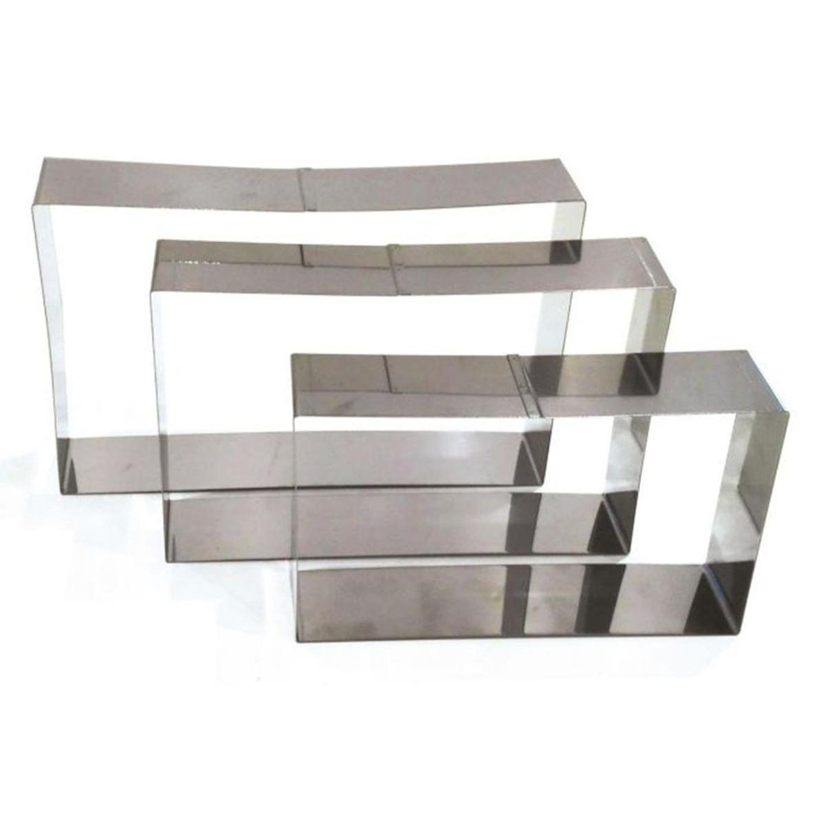 Paris Prix Lot de 3 Cadres de Pâtisserie  Entret  25cm Argent