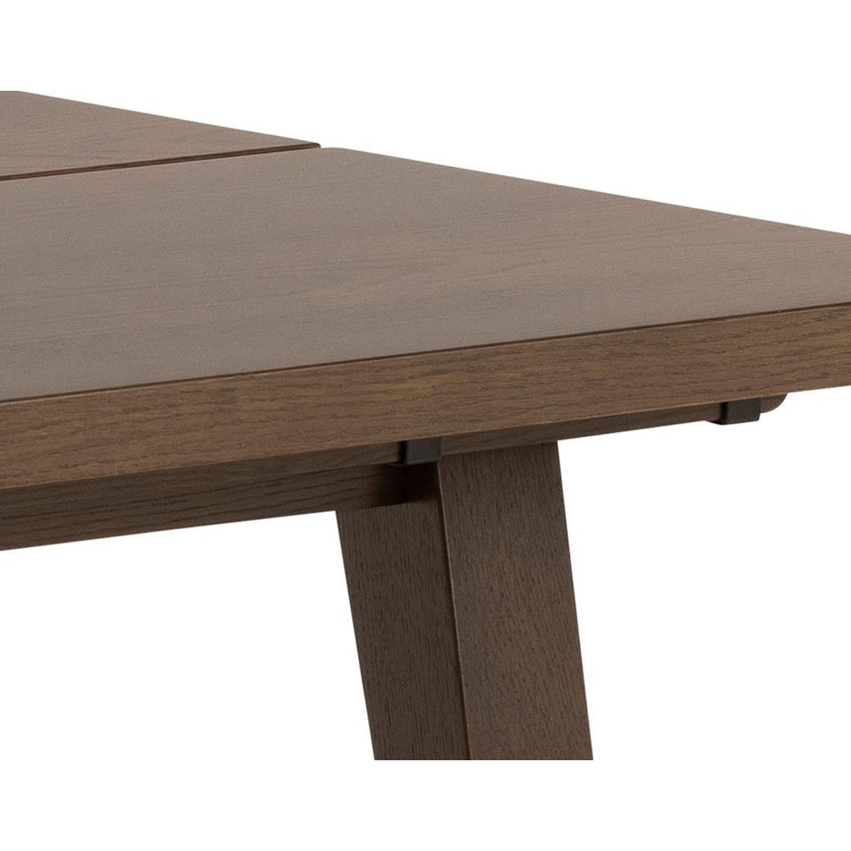 LISA DESIGN Pauline - table à manger rectangulaire - chêne foncé - 6 personnes