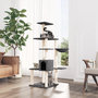 Voir la diapositive 1 : VIDAXL Arbre a chat avec griffoirs en sisal Gris fonce 142 cm