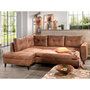 Voir la diapositive 4 : BEST MOBILIER Nordic - canapé d'angle l - 5 places - convertible - industriel vintage - gauche
