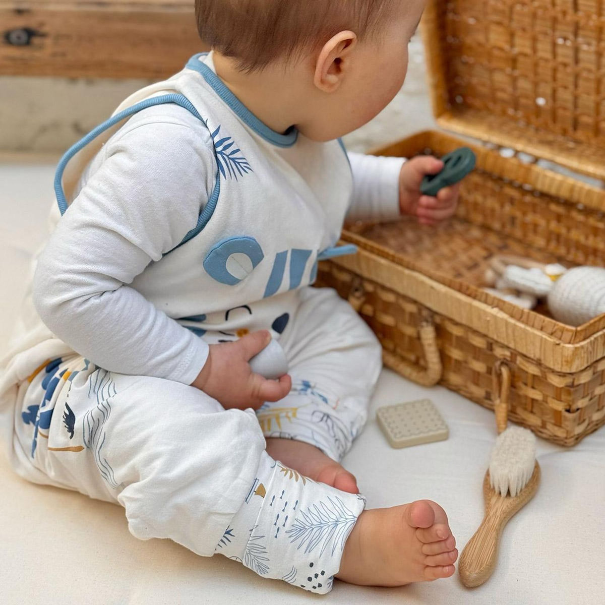 Petit Béguin Turbulette d'été avec pieds retroussables Biscarosse