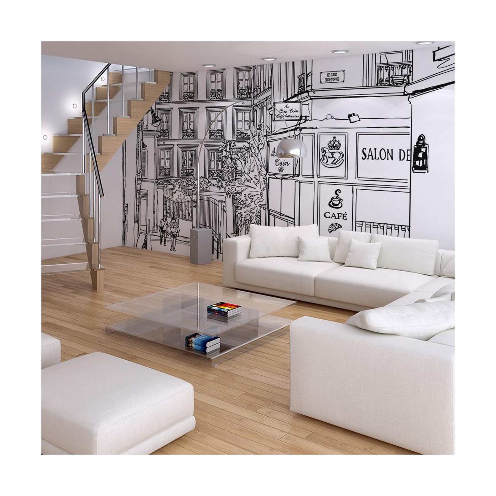 Paris Prix Papier peint  a walk through parisian streets ii  270x450cm