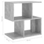 Voir la diapositive 6 : VIDAXL Tables de chevet 2pcs gris beton 50x30x51,5cm bois d'ingenierie