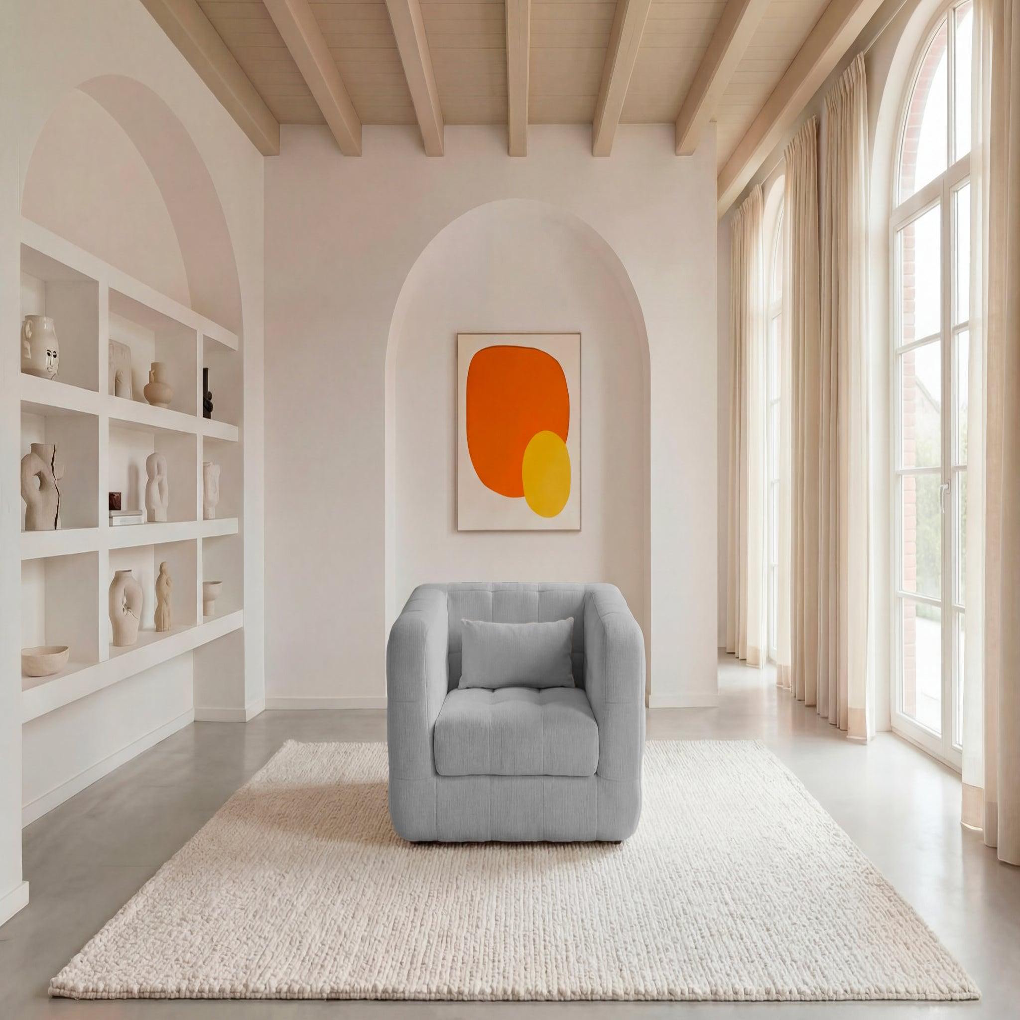 Voir la diapositive 3 : CASANOVA PARIS Arlette - fauteuil en tissu chenille