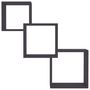 Voir la diapositive 4 : VIDAXL Etageres murales cubiques Gris 68x15x68 cm bois d'ingenierie