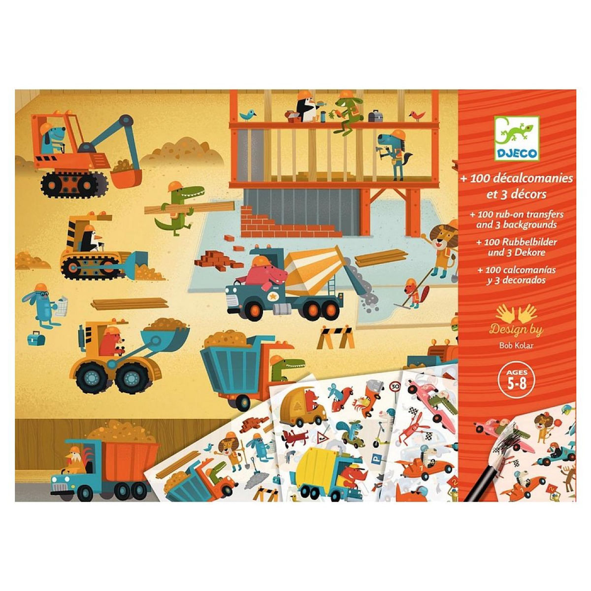 Djeco DECALCOMANIES - Asphalte -