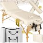Voir la diapositive 1 : tectake Ensemble de table de massage portable pliante 3 zones largeur 70 cm et rembourrage 7,5 cm beige
