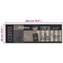 Voir la diapositive 5 : VIDAXL Tapis de cuisine lavable impression cafe noir 60x180 cm velours
