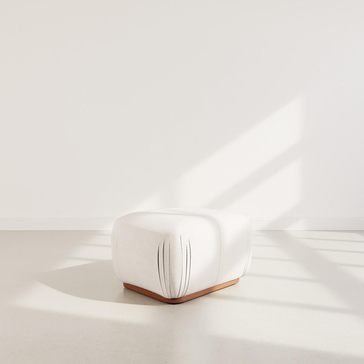 LISA DESIGN Penelope - pouf en velours texturé