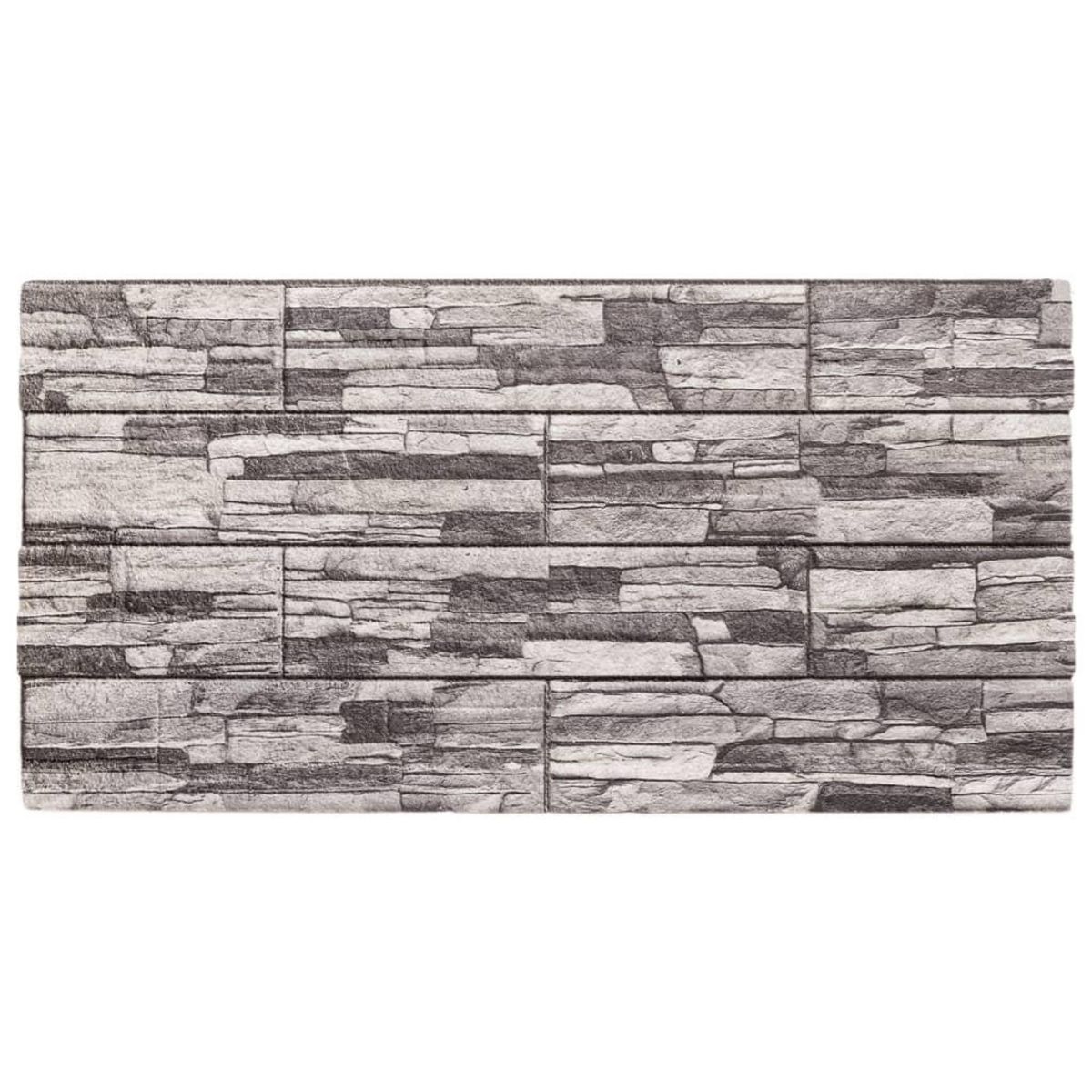 VIDAXL Panneaux muraux 3D 10 pcs gris clair 100x50 cm EPS