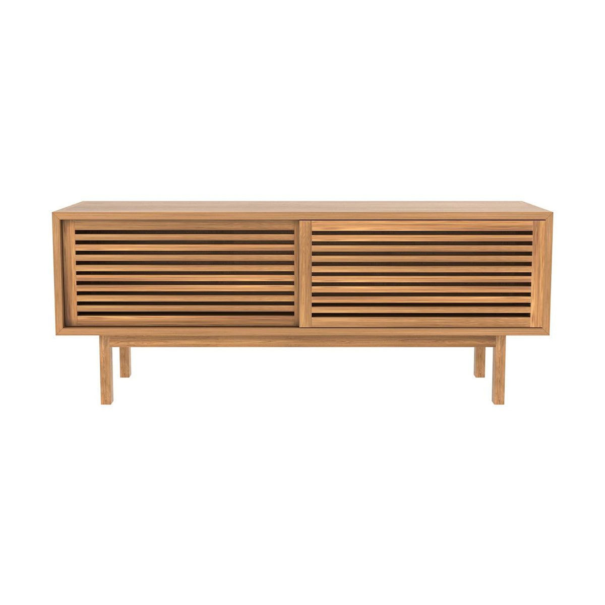 Rendez vous déco Meuble TV en bois de teck 120 cm-Bormes