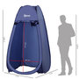 Voir la diapositive 4 : OUTSUNNY Tente de douche pliable pop-up automatique instantanée cabinet de changement camping polyester bleu marine