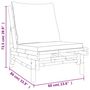 Voir la diapositive 6 : VIDAXL Chaises de jardin lot de 2 avec coussins gris fonce bambou