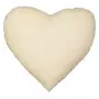 Coussin coton forme coeur style romantique