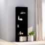 Voir la diapositive 1 : VIDAXL Bibliotheque a 5 niveaux Noir 60x30x189 cm Bois d'ingenierie