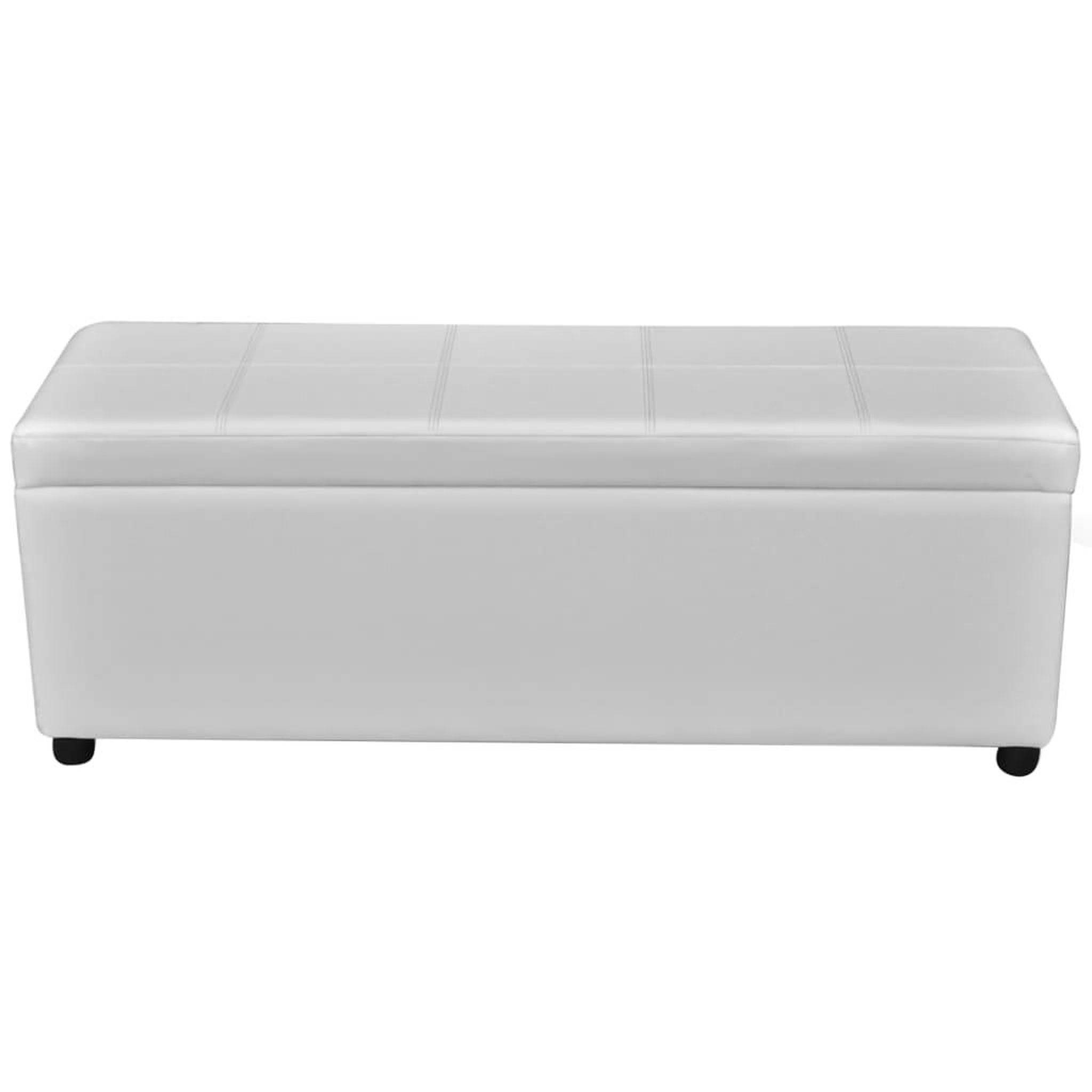 Voir la diapositive 3 : VIDAXL Banc long de rangement Bois Blanc