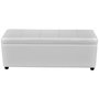 Voir la diapositive 3 : VIDAXL Banc long de rangement Bois Blanc