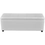 Voir la diapositive 3 : VIDAXL Banc long de rangement Bois Blanc
