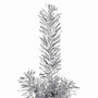 Voir la diapositive 5 : VIDAXL Demi sapin de Noël artificiel mince avec support Argente 120 cm