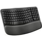 Logitech Clavier sans fil Wave Keys ergonomique +  repose poignets