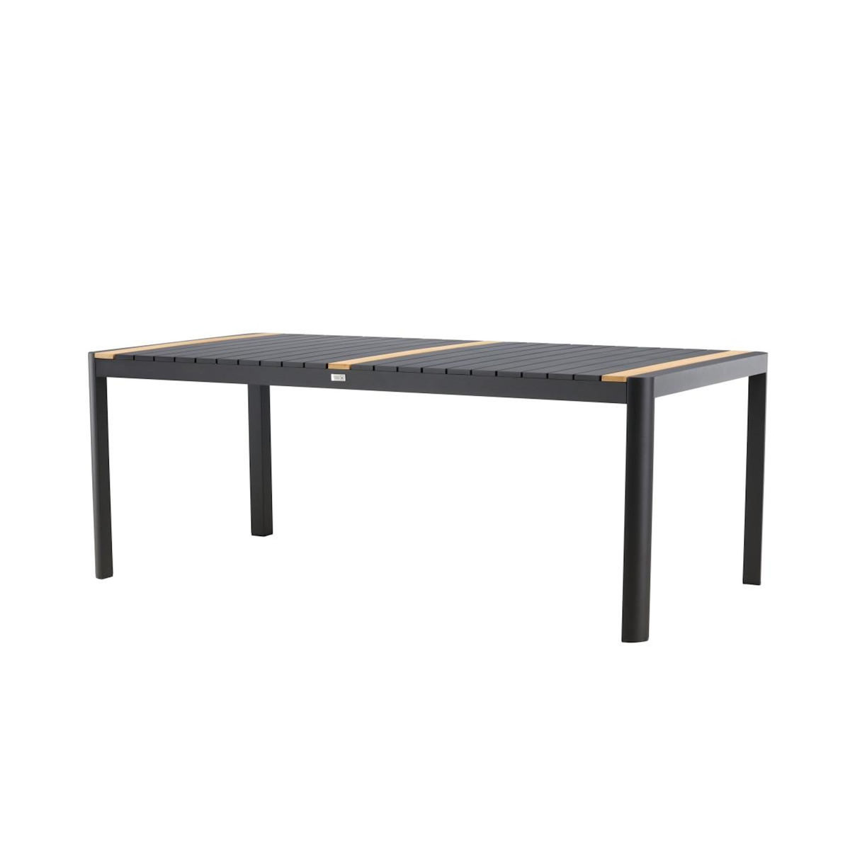 Paris Prix Table de Jardin en Teck  Togo  200cm Noir