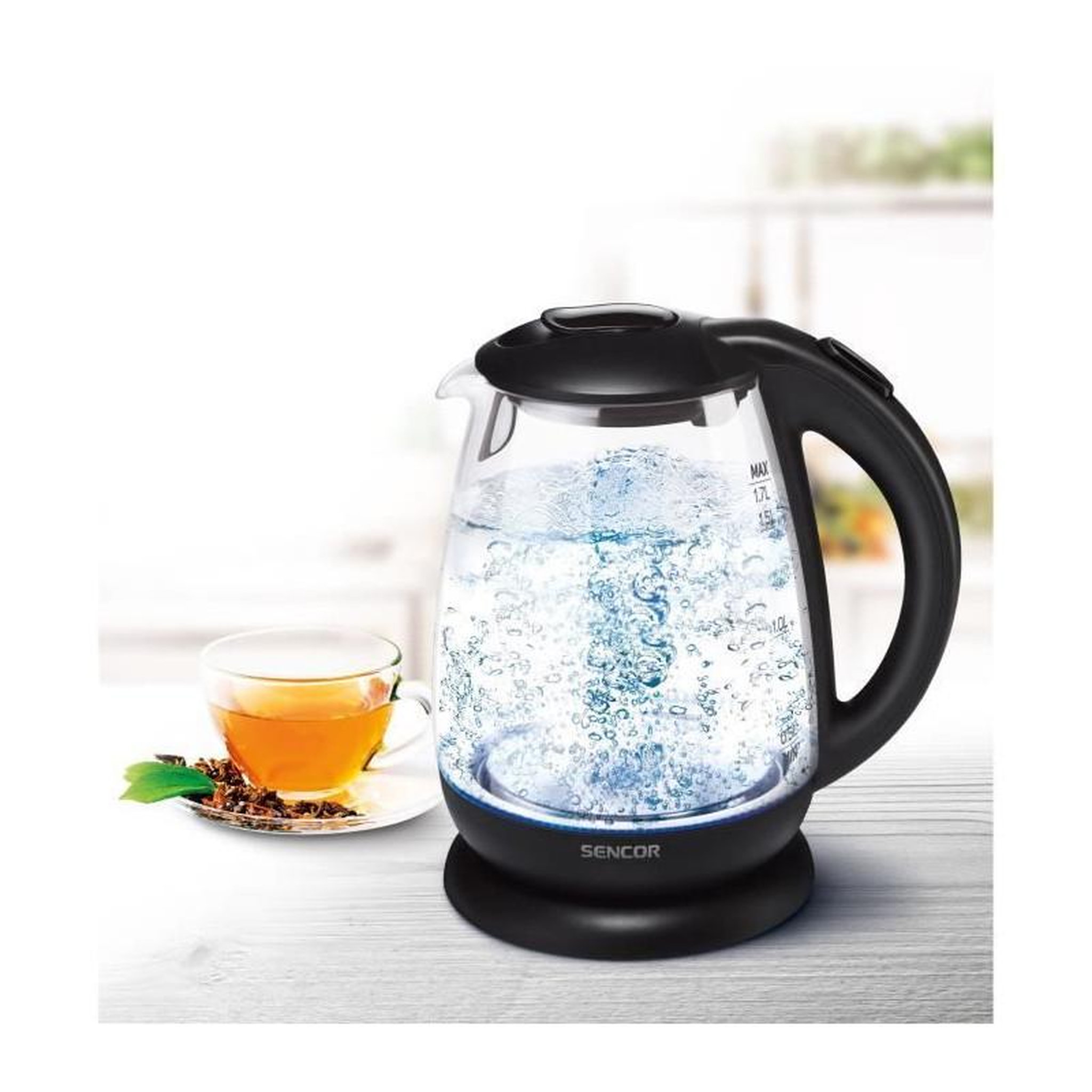 Voir la diapositive 3 : SENCO Bouilloire - SENCOR - SWK-1785BK - 1,7 L - 2200 W - Noir