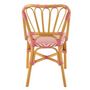 Voir la diapositive 4 : Paris Prix Chaise en Rotin  Danial  85cm Rose