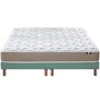 Voir la diapositive 1 : IDLITERIE Ensemble Matelas accueil Latex 3 zones INITIAL - Bi Confort Mousse & Latex + Sommier - Made in France