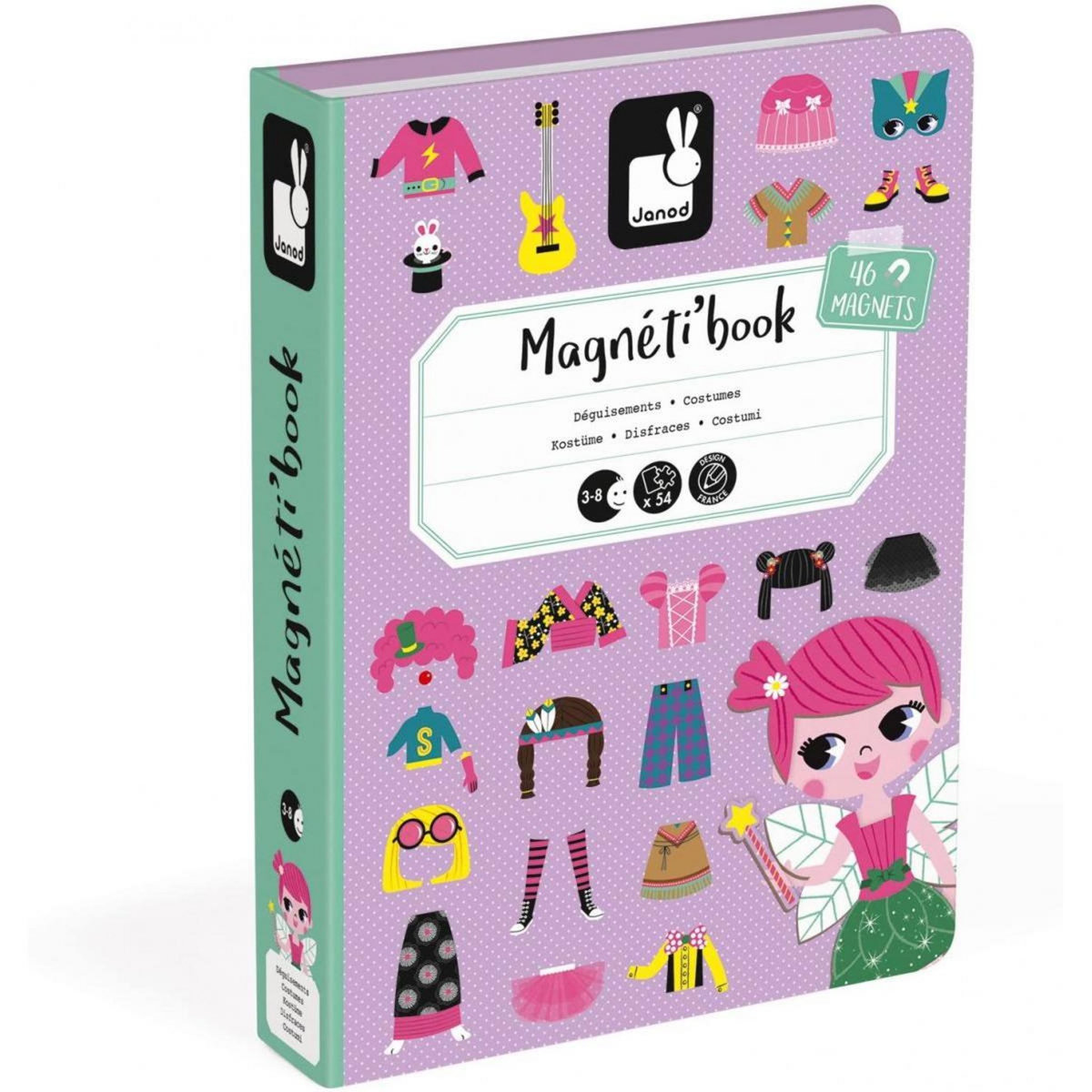 Juratoys-Janod Magneti book deguisements fille