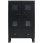 Voir la diapositive 2 : VIDAXL Garde-robe metal de style industriel 67x35x107 cm noir