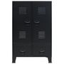 Voir la diapositive 2 : VIDAXL Garde-robe metal de style industriel 67x35x107 cm noir