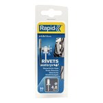 Rapid Lot de 50 rivets aluminium Diam.4.8 x H.14 mm RAPID