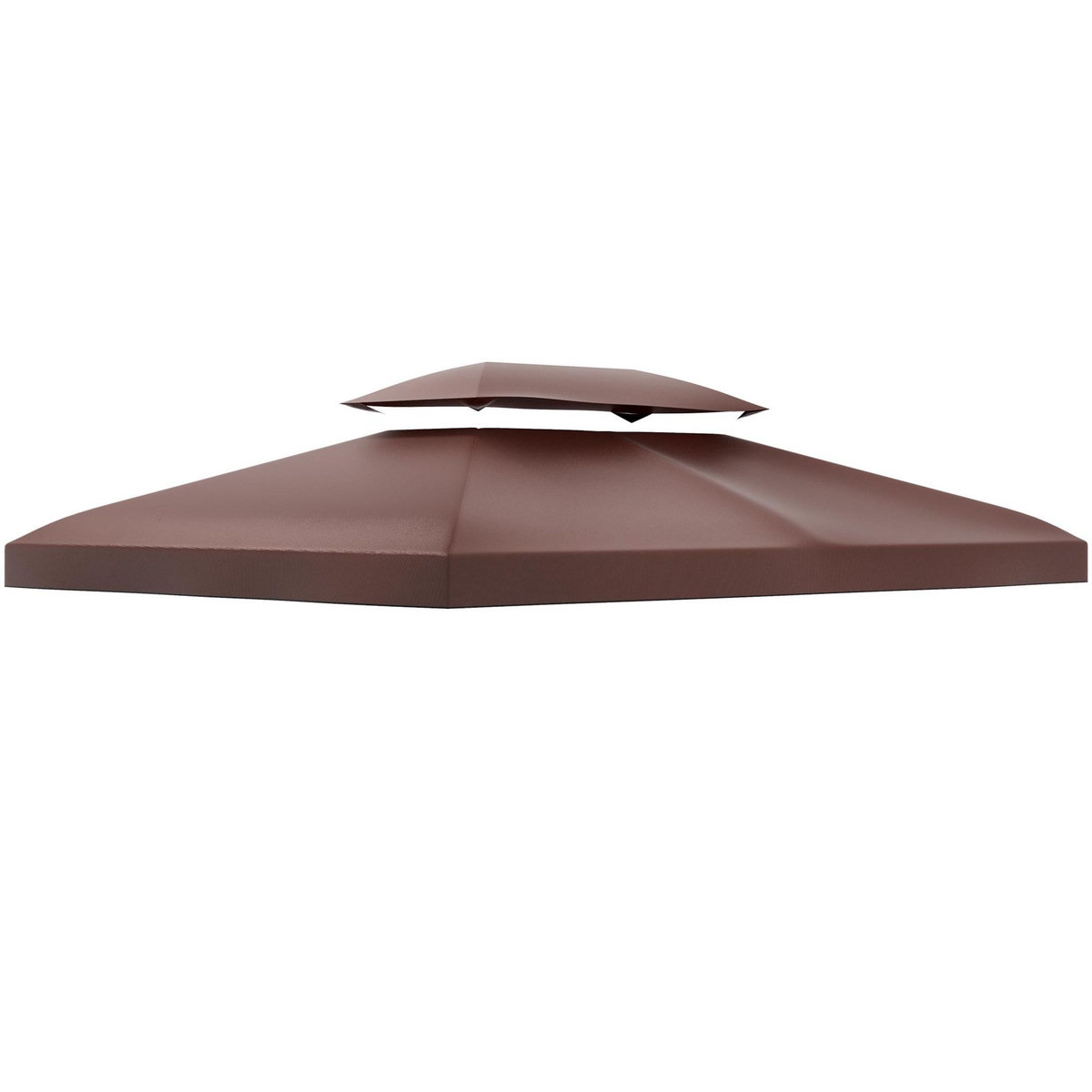 HOMCOM Toile de Rechange pour Pavillon Tonnelle Tente Polyester Haute Densité Imperméabilisé 180 g/m² 3 x 4 m Chocolat
