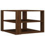 Voir la diapositive 2 : VIDAXL Table basse chene marron 59,5x59,5x40 cm bois d'ingenierie
