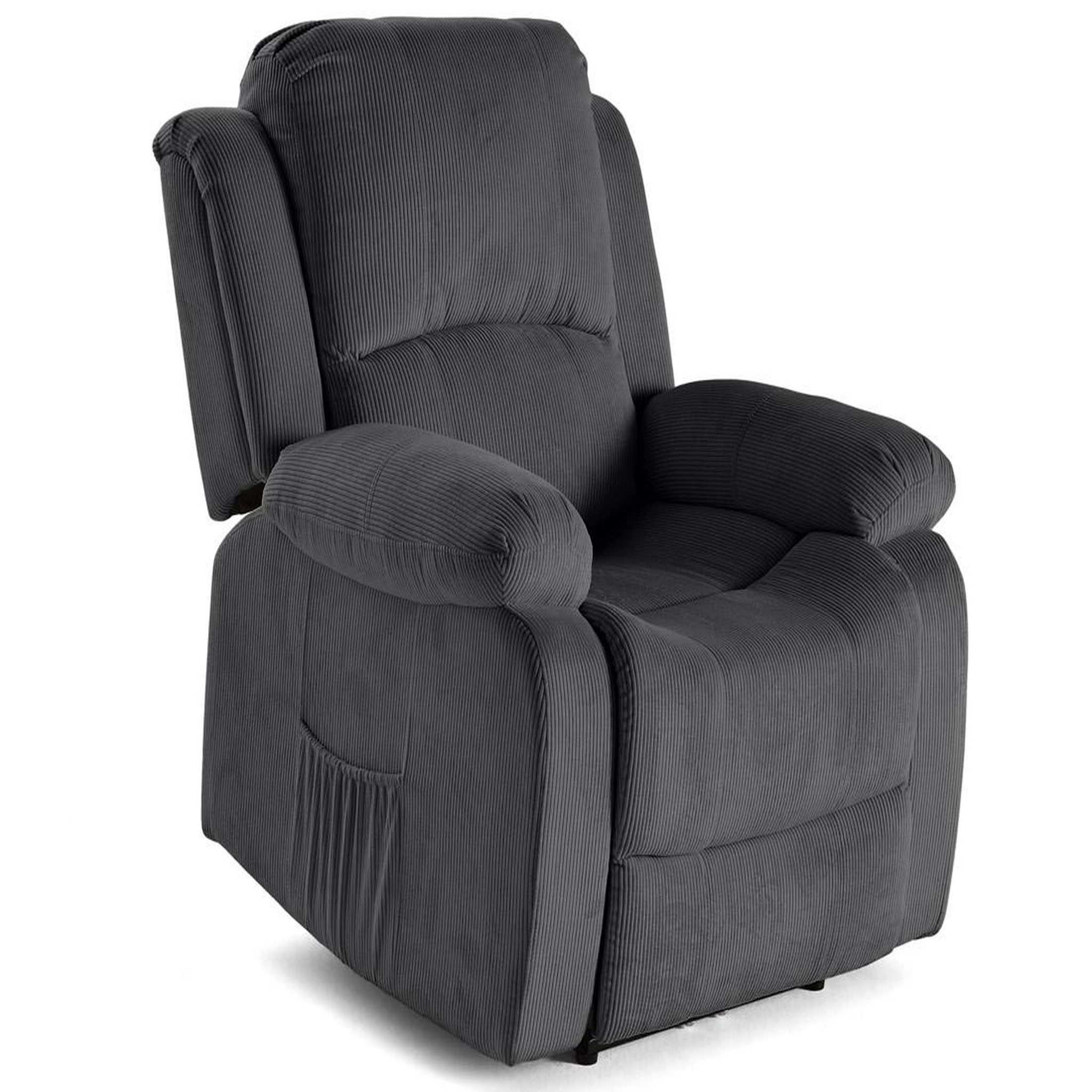 Voir la diapositive 2 : BEST MOBILIER Armand - fauteuil relax électrique en velours côtelé
