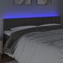 Voir la diapositive 3 : VIDAXL Tete de lit a LED Gris fonce 200x5x78/88 cm Velours