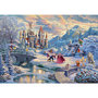 Voir la diapositive 1 : Schmidt Puzzle 1000 pièces Disney : La Belle et la Bête en hiver